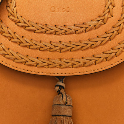 Chloe Calfskin Braided Small Hudson Shoulder Bag Sunflower 7 of 11