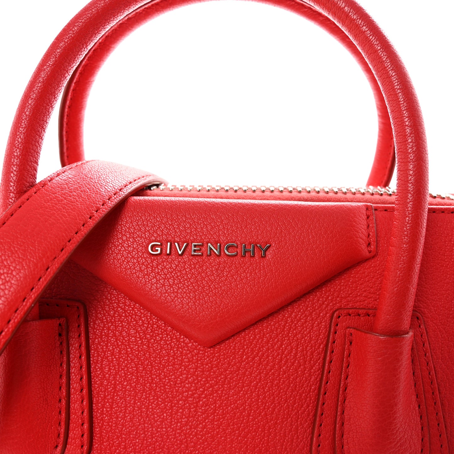 Sugar Goatskin Small Antigona Red