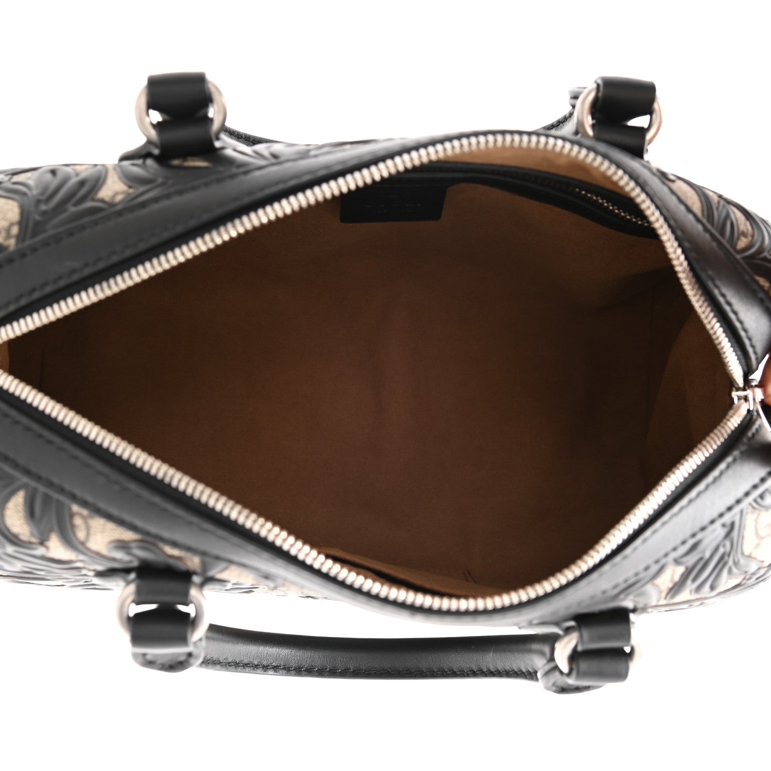 Gucci GG Supreme Monogram Arabesque Small Boston Black 8 of 15