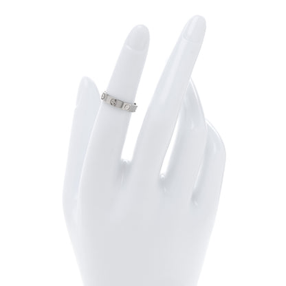 Cartier 18K White Gold 3.5mm LOVE Wedding Band Ring 48 4.5 2 of 5