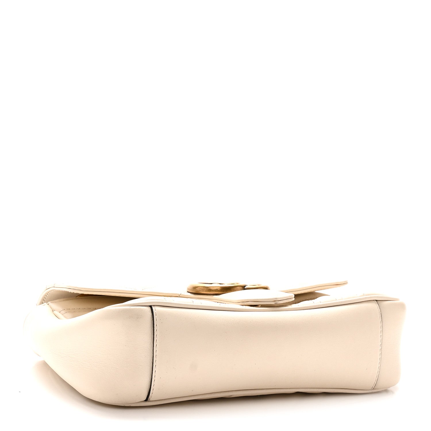 Gucci Calfskin Matelasse Mini GG Marmont Shoulder Bag White 4 of 10