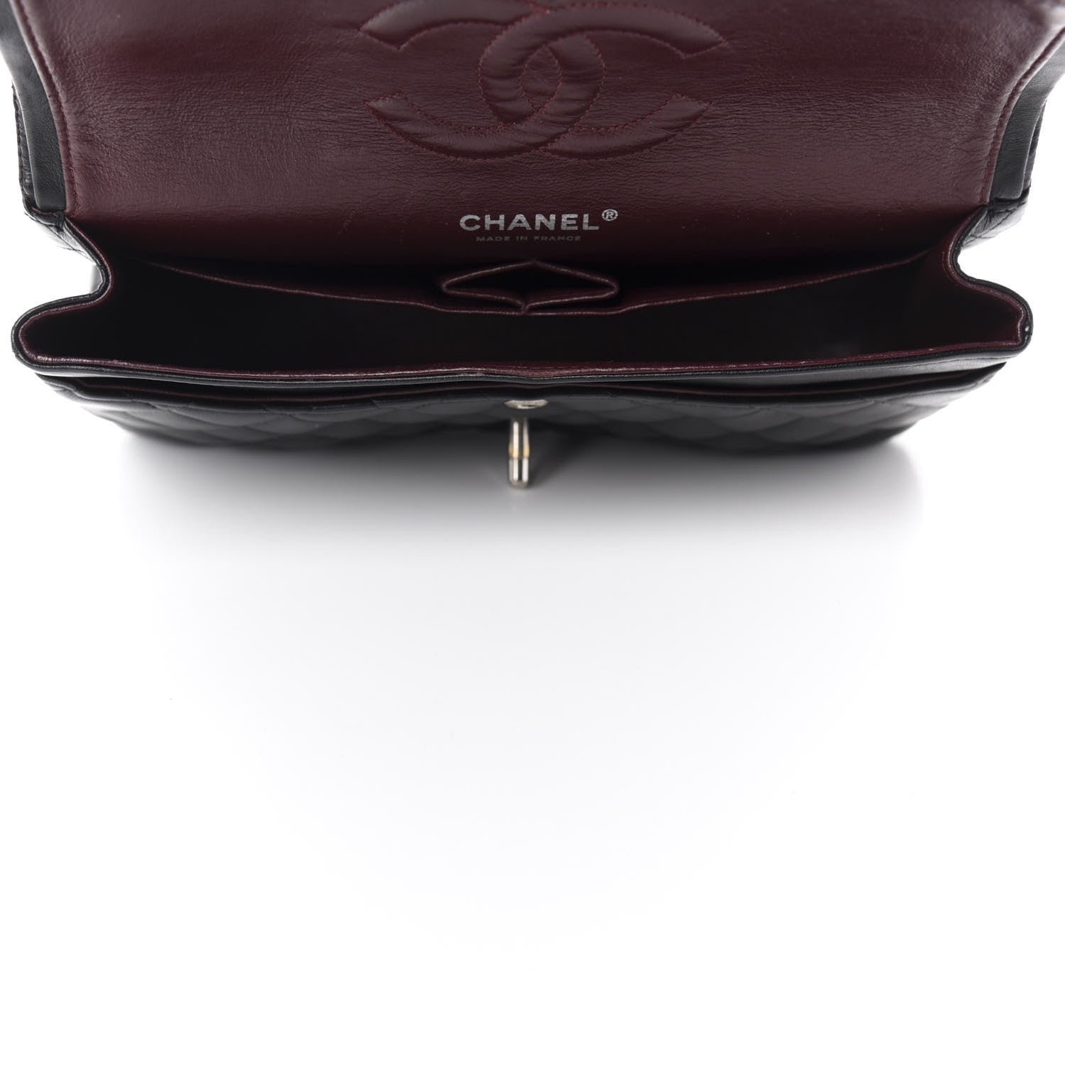 Chanel Lambskin Quilted Medium Double Flap Black 5 of 14