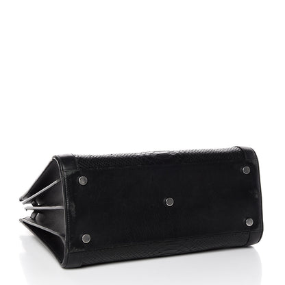 Saint Laurent Python Calfskin Embossed Small Sac de Jour Black 5 of 15