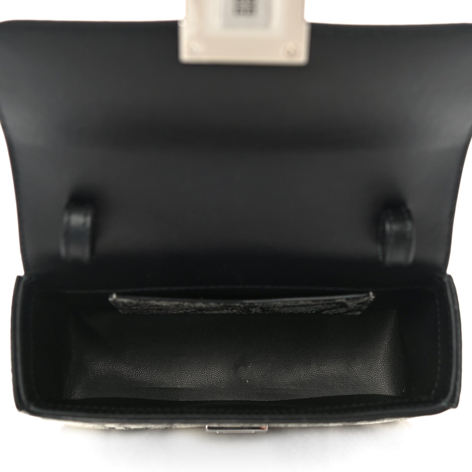 Givenchy Calfskin Snake Embossed Small 4G Crossbody Black White 5 of 9
