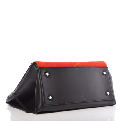 Celine Pony Hair Medium Edge Shoulder Bag Vermillion 4 of 13