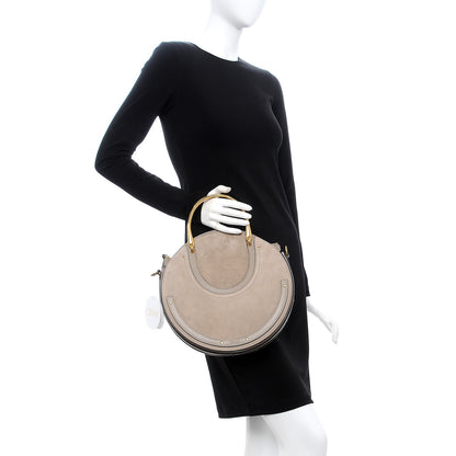 Chloe Calfskin Suede Medium Pixie Bag Motty Grey 3 of 10