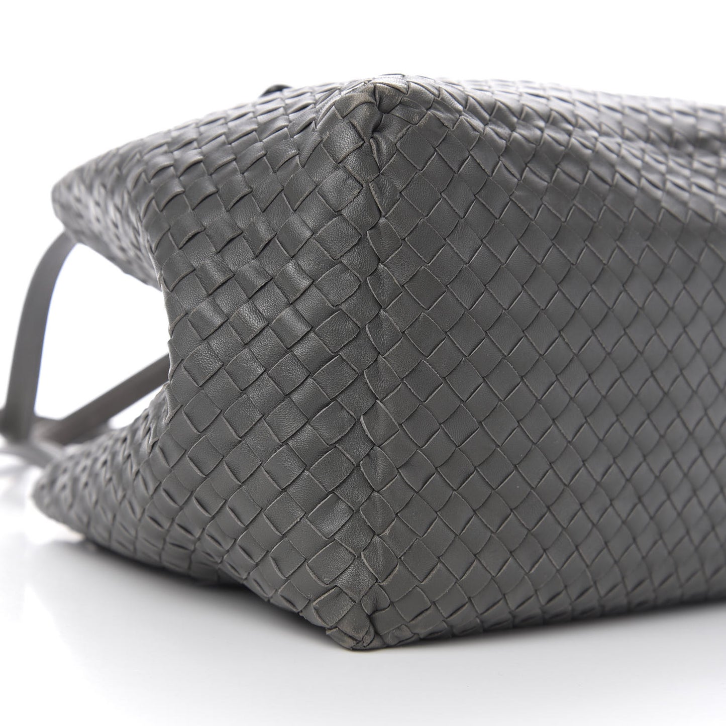 Nappa Intrecciato Medium Seamless Tote Light Grey