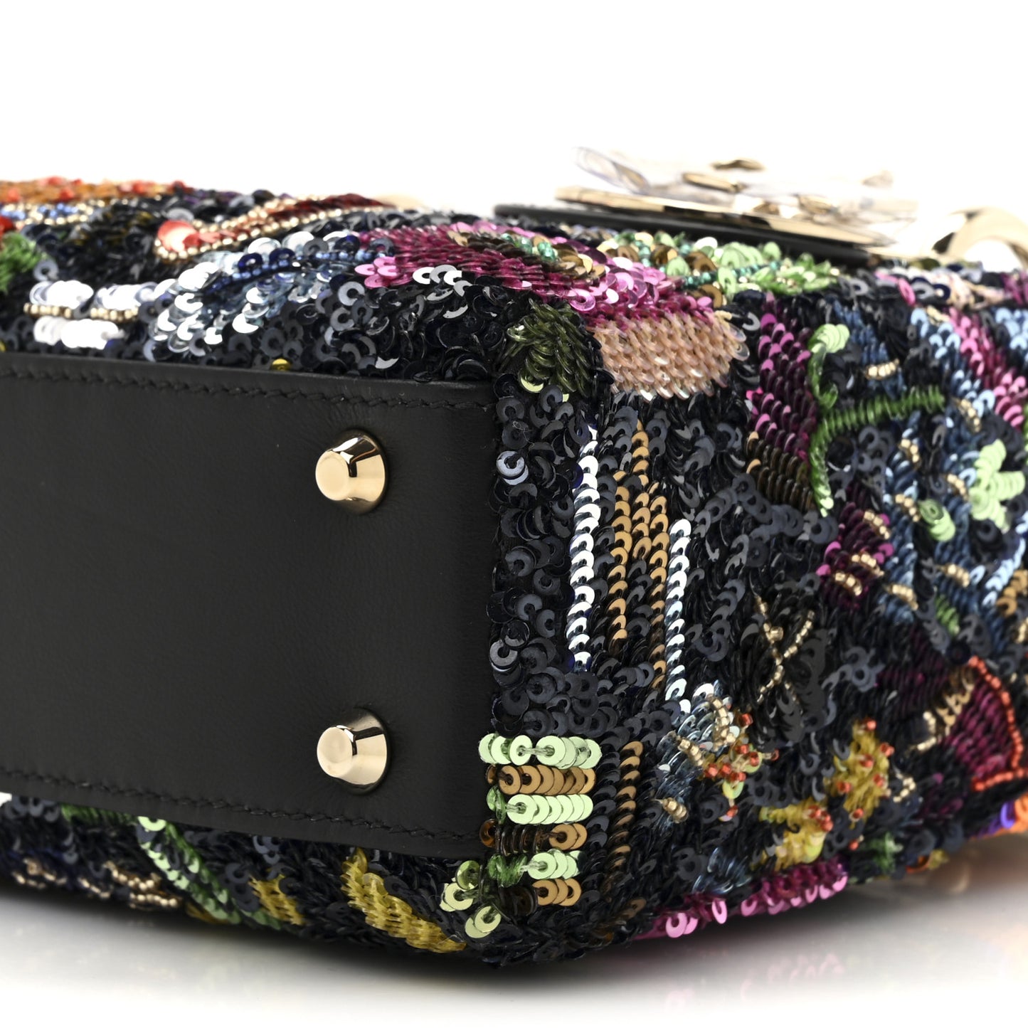 Sequin Lambskin Mini Lady Dior Multicolor