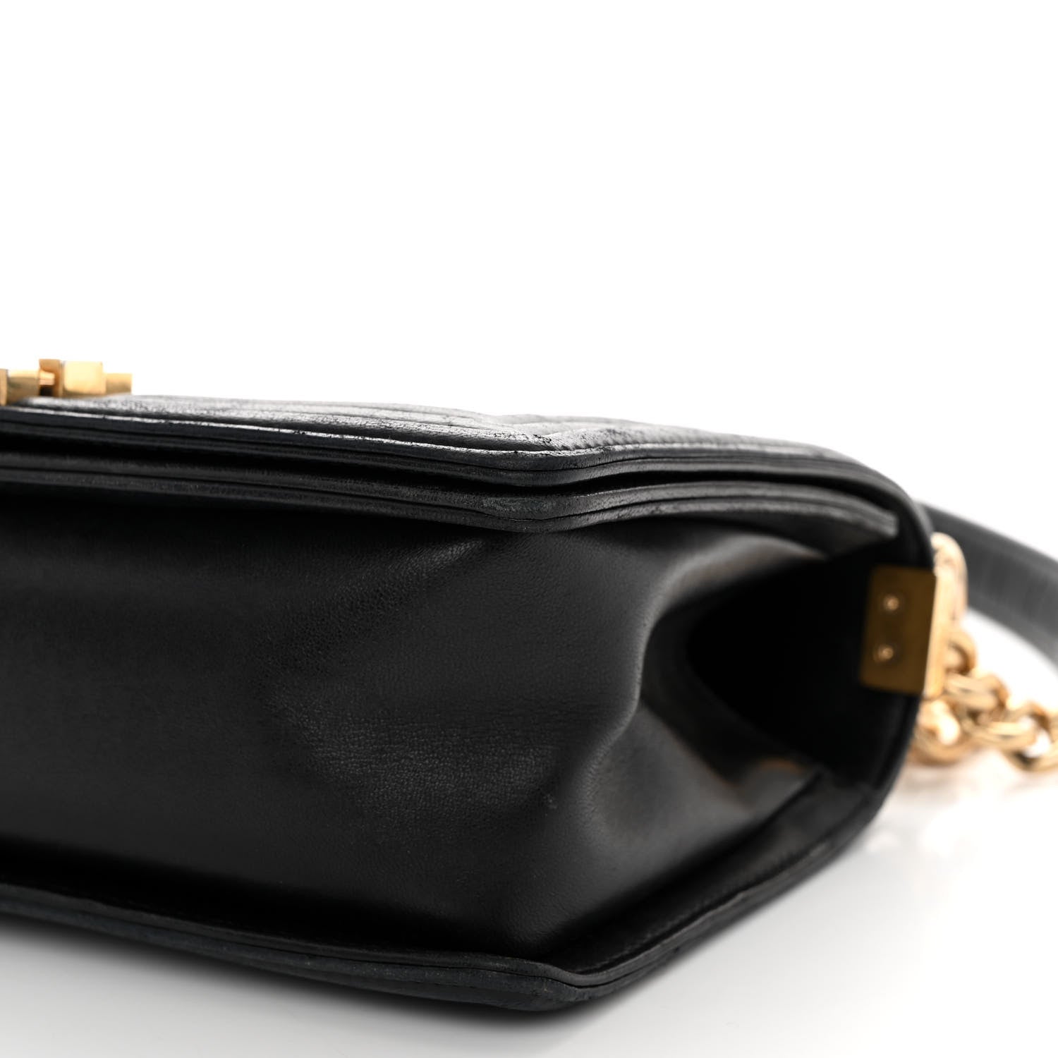 Chanel Lambskin Quilted Medium Boy Flap Black 9 of 9