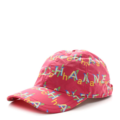 Chanel Nylon Logo Cap Hat Fuchsia 1 of 7