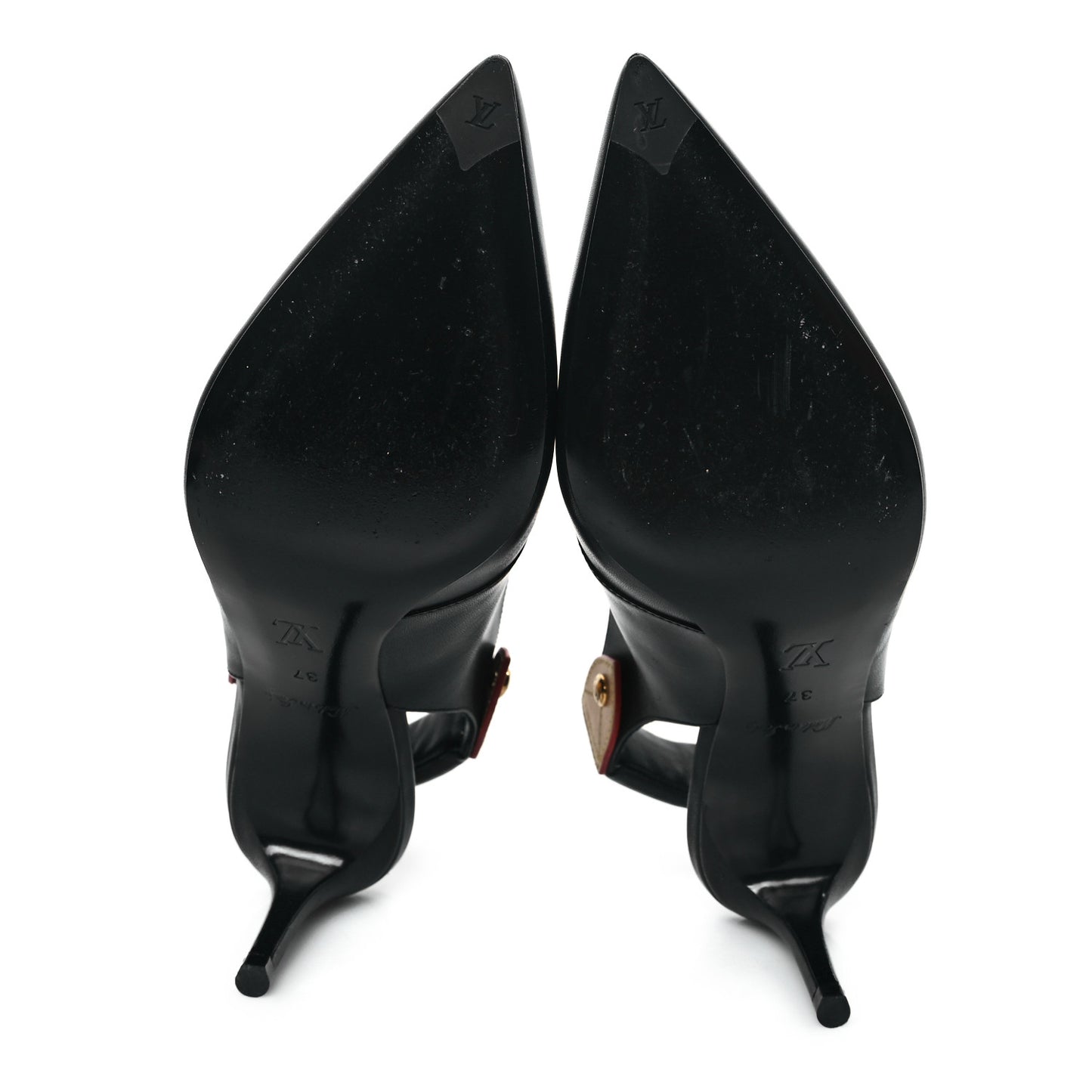 Calfskin Allure Slingback Pumps 37 Black