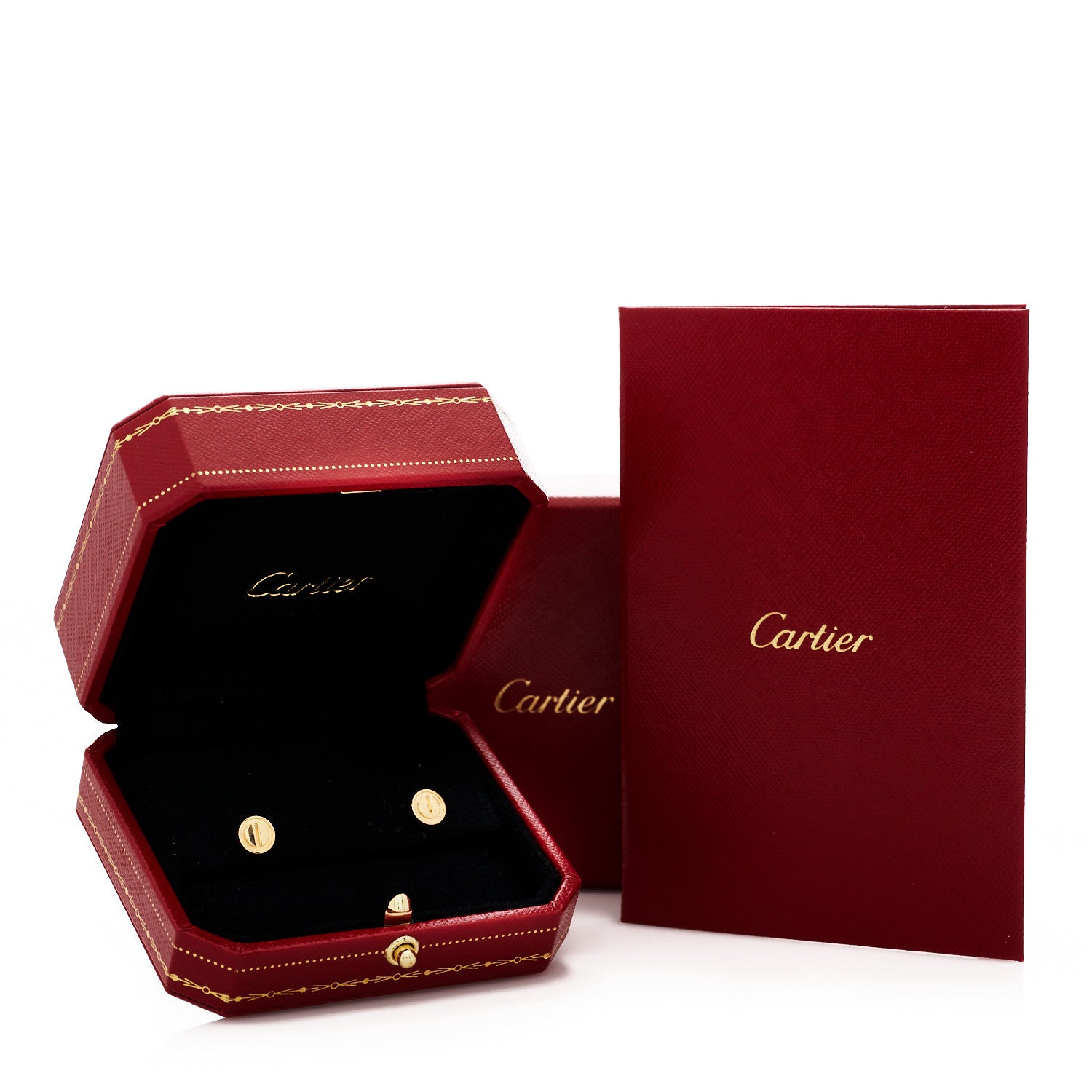 Cartier 18K Yellow Gold LOVE Earrings 6 of 6