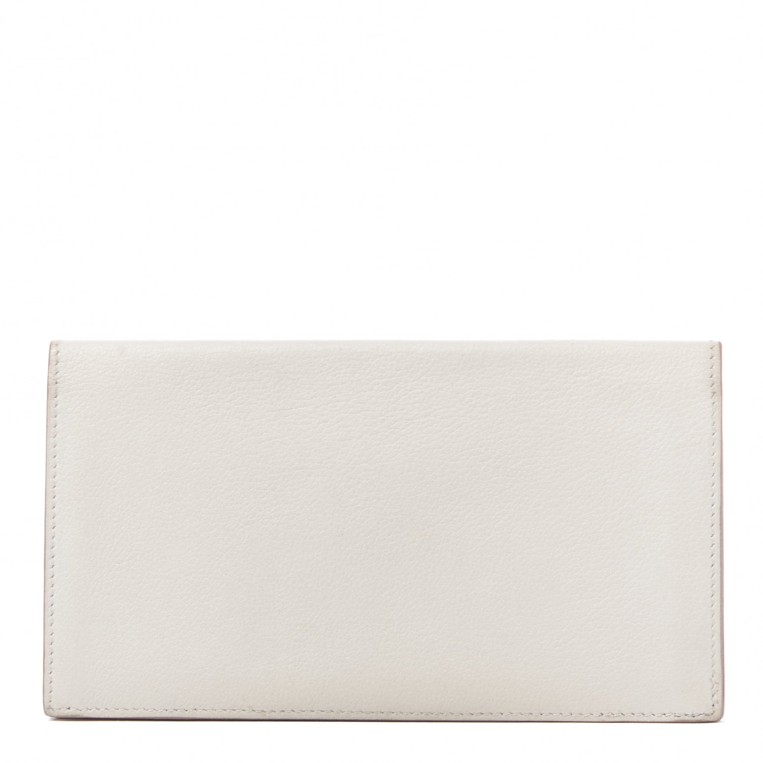 Hermes Evercolor MC2 Fleming Checkbook Holder Wallet Gris Perle 1 of 8
