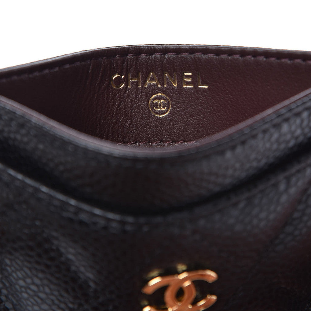 Chanel Caviar Quilted Card Holder Black 6 of 9