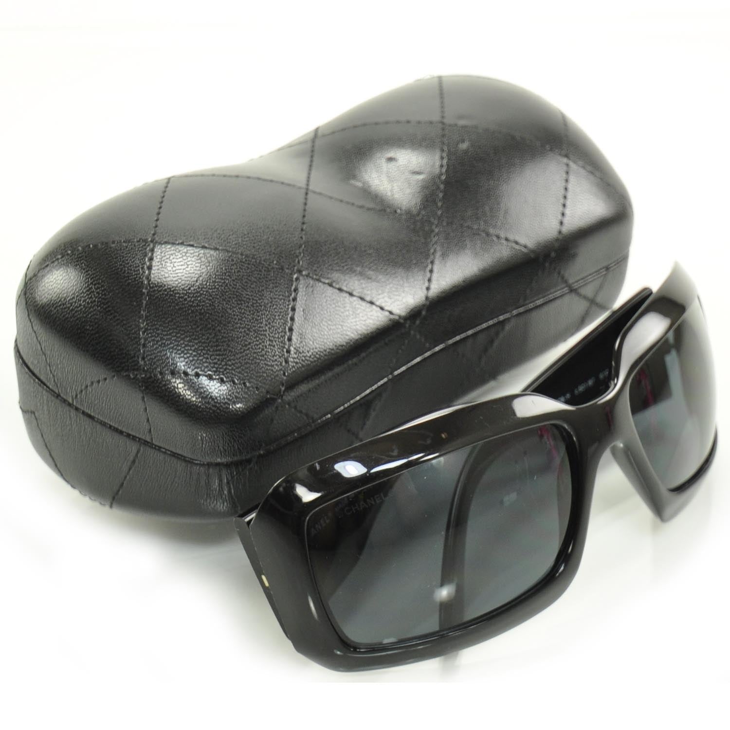 Chanel Mother of Pearl Sunglasses 5076 H Black 2 of 7