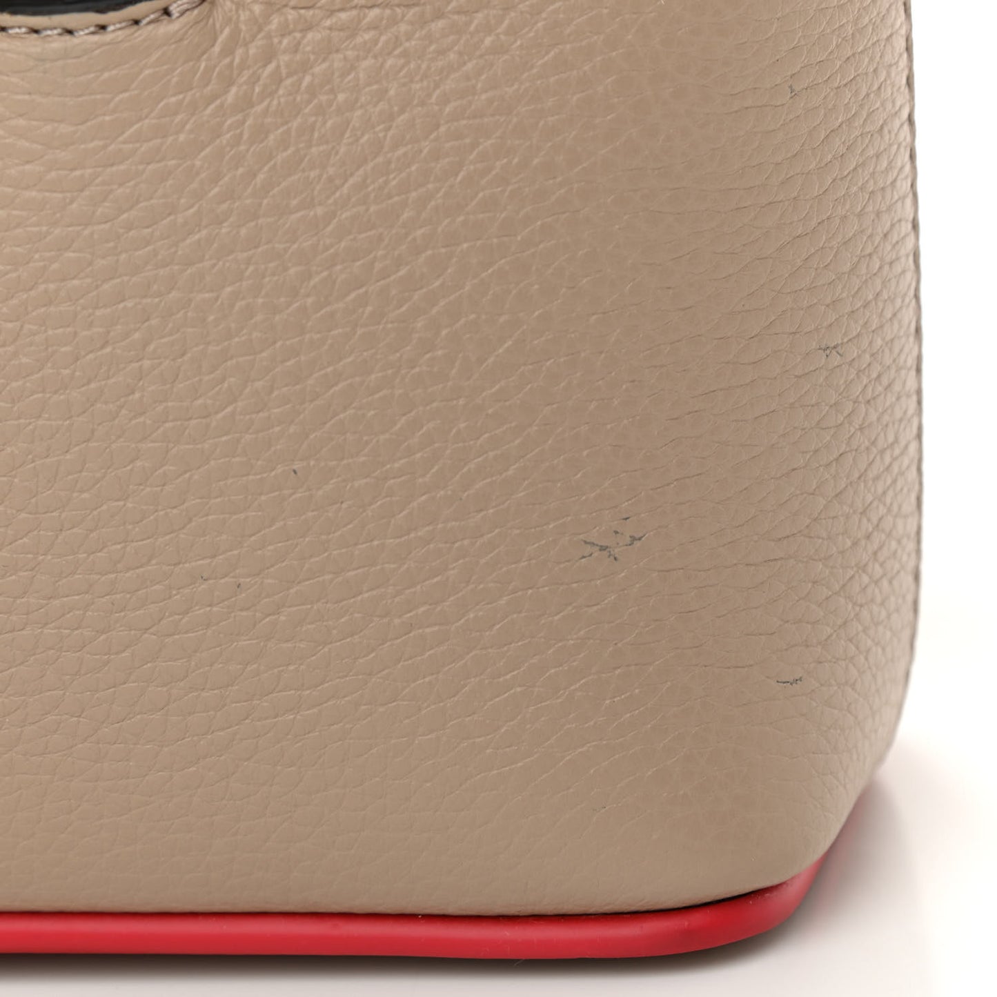 Calfskin Empire Spike Studded Mini East West Cabata Tote Feve