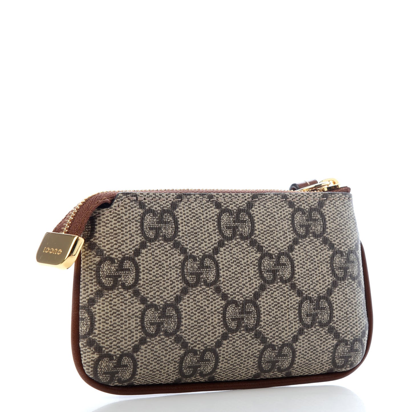 GG Supreme Monogram Key Case Brown