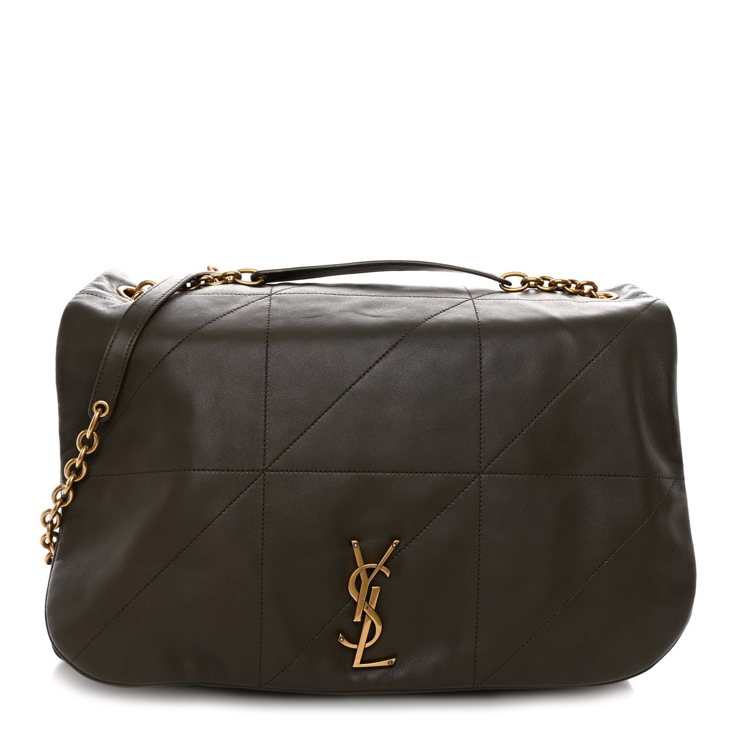 Saint Laurent Lambskin Matelasse Monogram Large Jamie 4.3 Light Musk 1 of 9