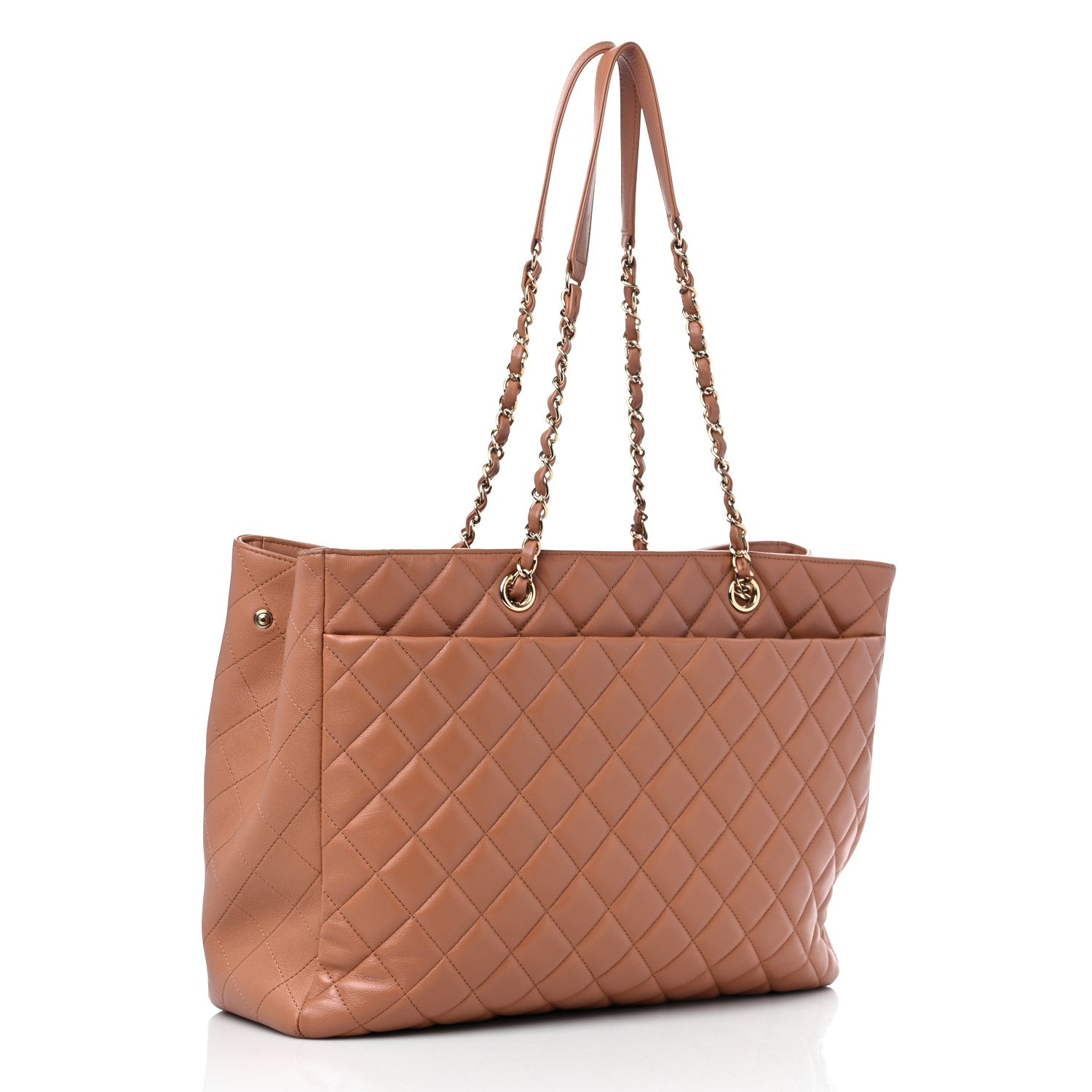 Chanel Caviar Quilted Large Shopping Tote Dark Beige 3 of 14