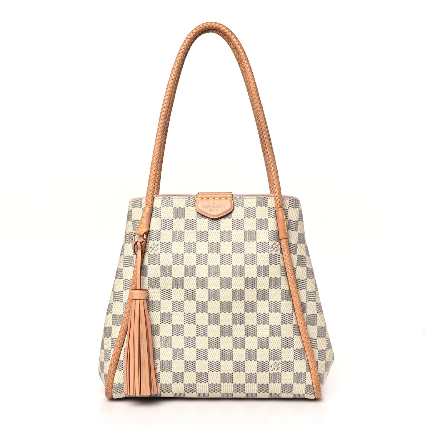 LOUIS VUITTON Damier Azur Propriano Rose Ballerine
