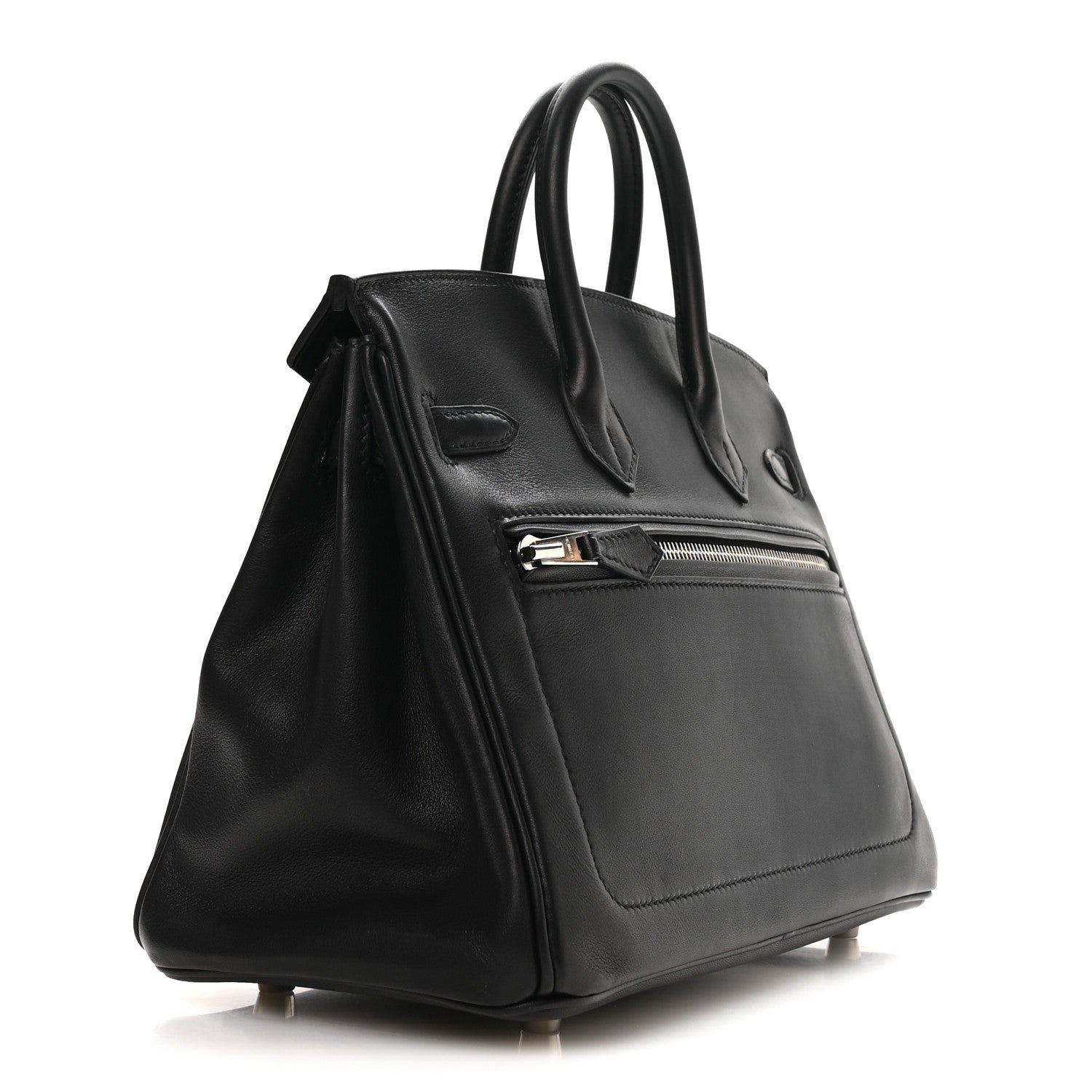 Hermes Veau Volupto Rock Birkin 25 Black 3 of 10