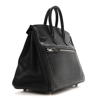Hermes Veau Volupto Rock Birkin 25 Black 3 of 10