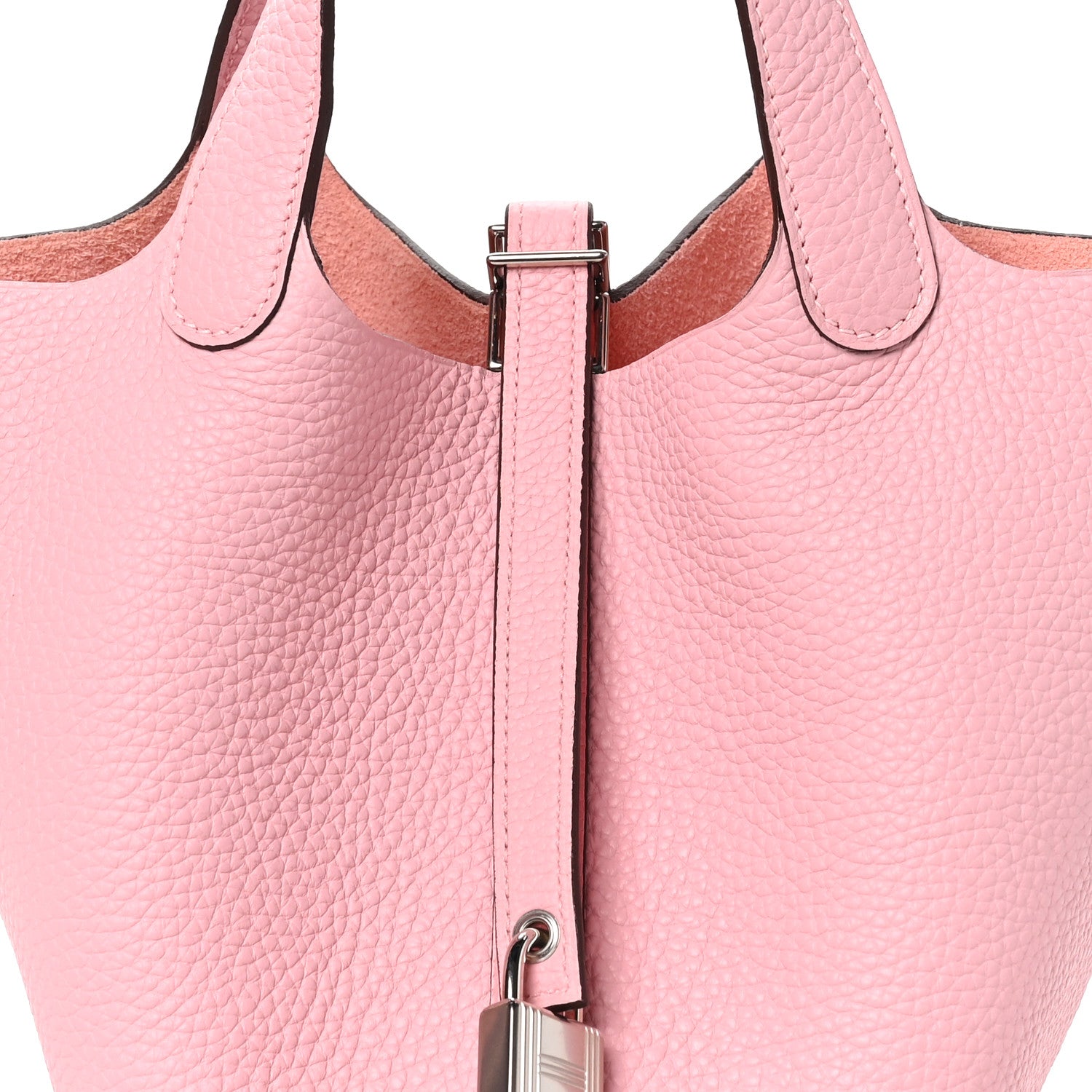 Hermes Taurillon Clemence Picotin Lock 18 PM Rose Sakura 8 of 11