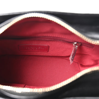 Chanel Aged Calfskin Quilted Small Gabrielle Hobo Black 5 of 10