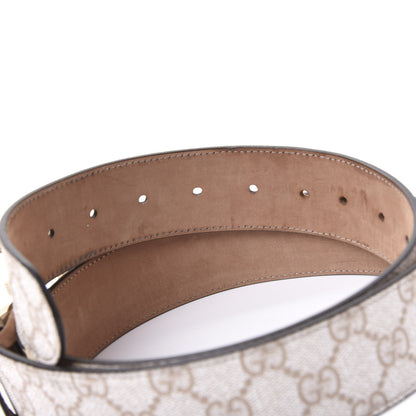 Gucci GG Supreme Monogram Interlocking G Belt 95 38 Brown 3 of 5