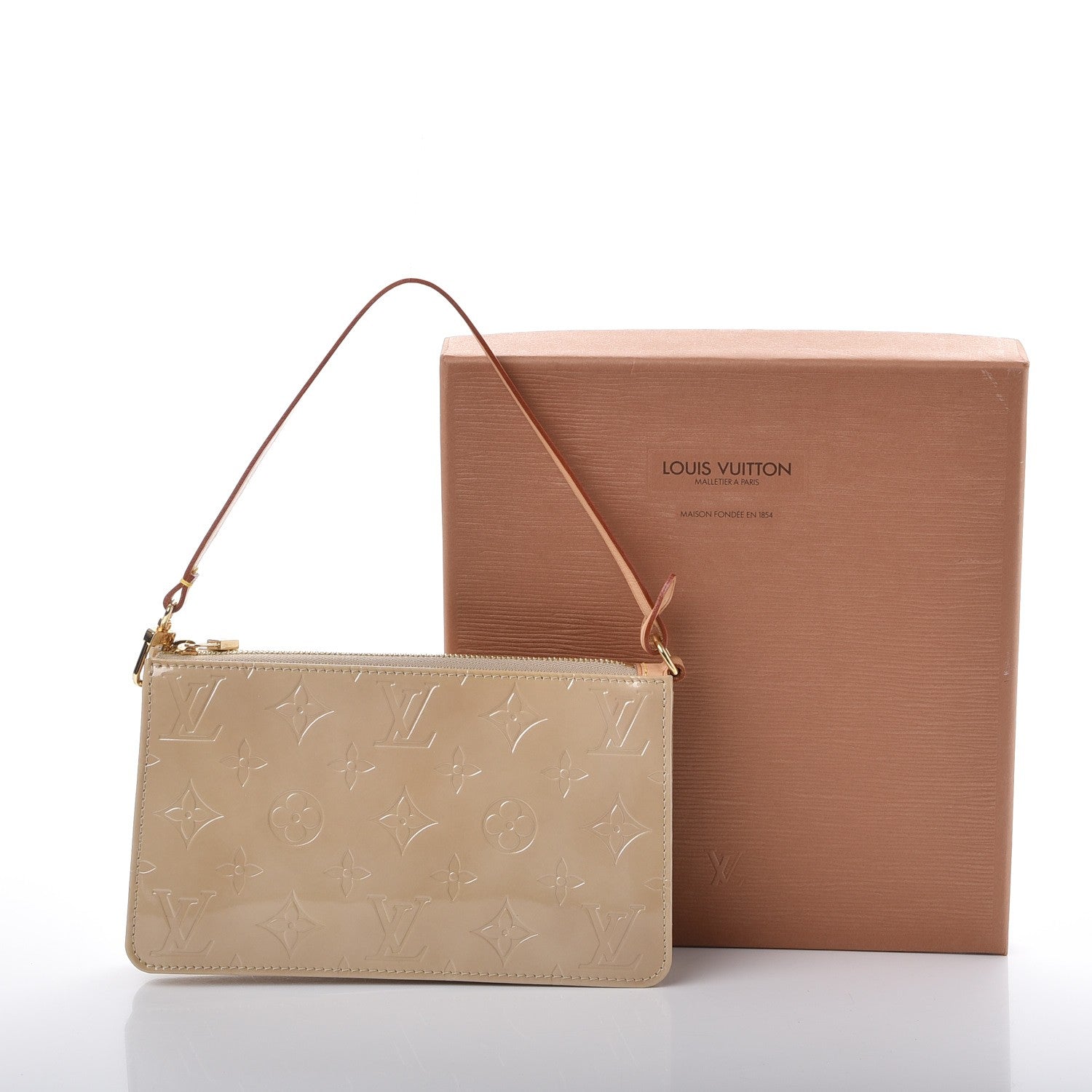 Louis Vuitton Vernis Lexington Pochette Beige 13 of 13