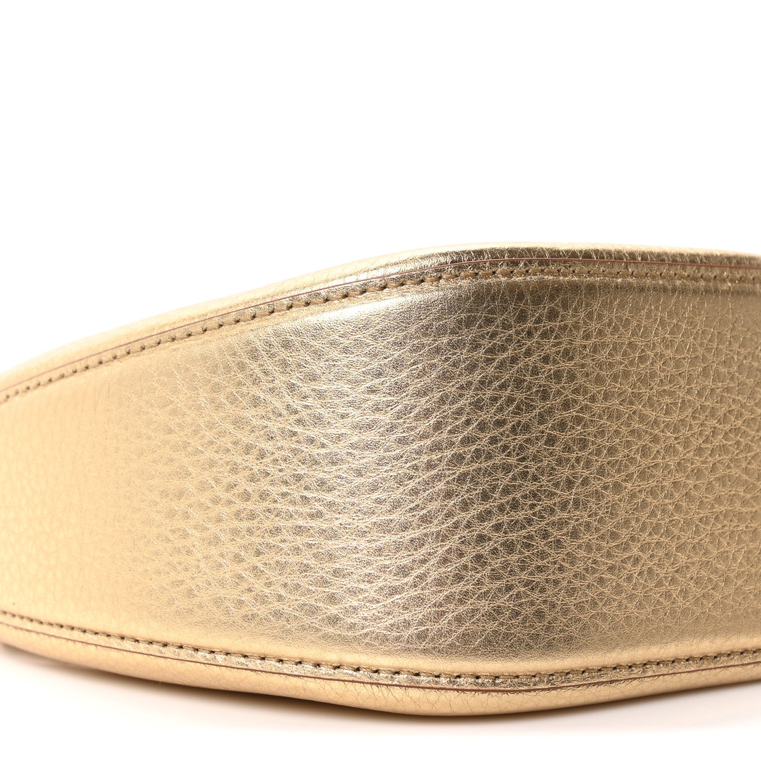 Valentino Garavani Metallic Nappa Mini Vlogo Moon Hobo Bag Gold 8 of 9