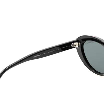 Chanel Acetate Oval Sunglasses 5416-A Black Pink 5 of 8