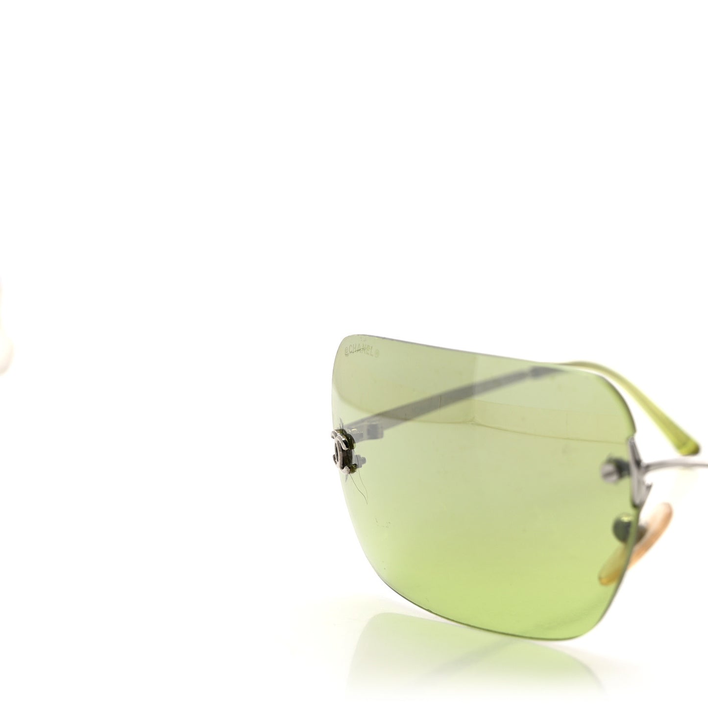Crystal CC Logo Sunglasses 4017-D Green