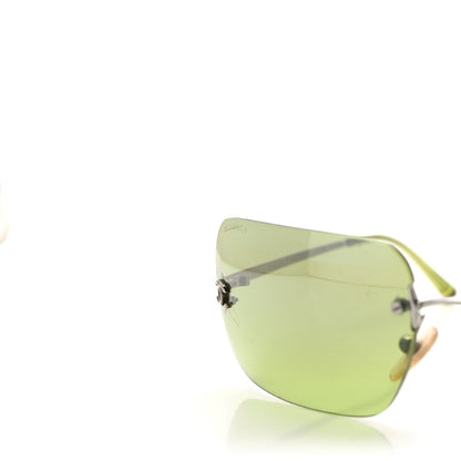 Chanel Crystal CC Logo Sunglasses 4017-D Green 5 of 7