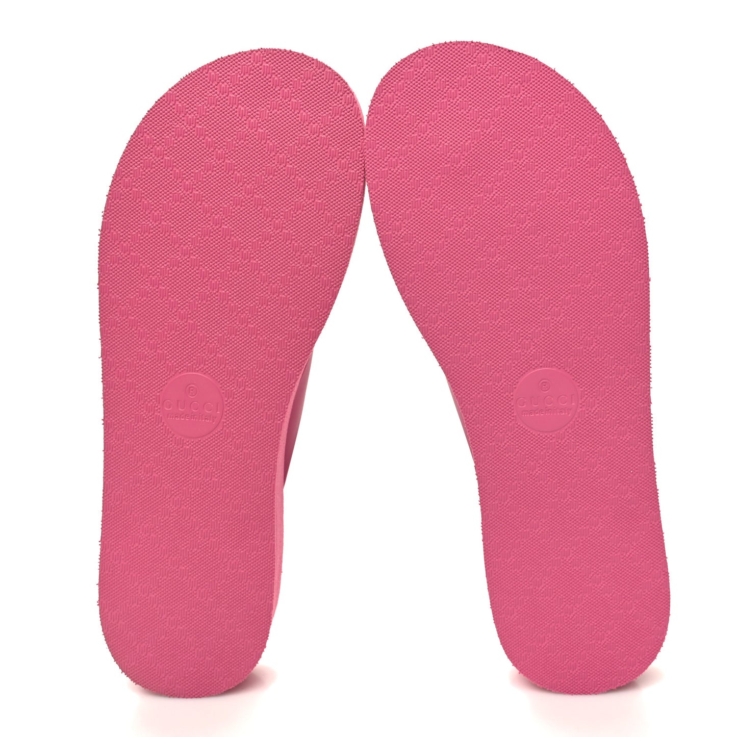 Rubber Chevron Womens GG Thong Sandals 36 Pink Tropical Flower