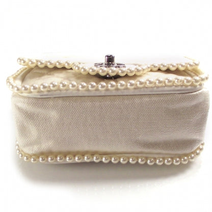 Chanel Pearl Trim Quilted Small Flap 4 of 12