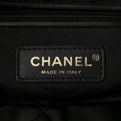 Chanel Shiny Calfskin Quilted Chanel 22 Black 6 of 10