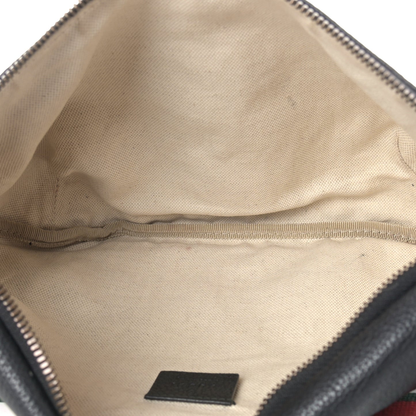 Grained Calfskin Logo Belt Bag Black