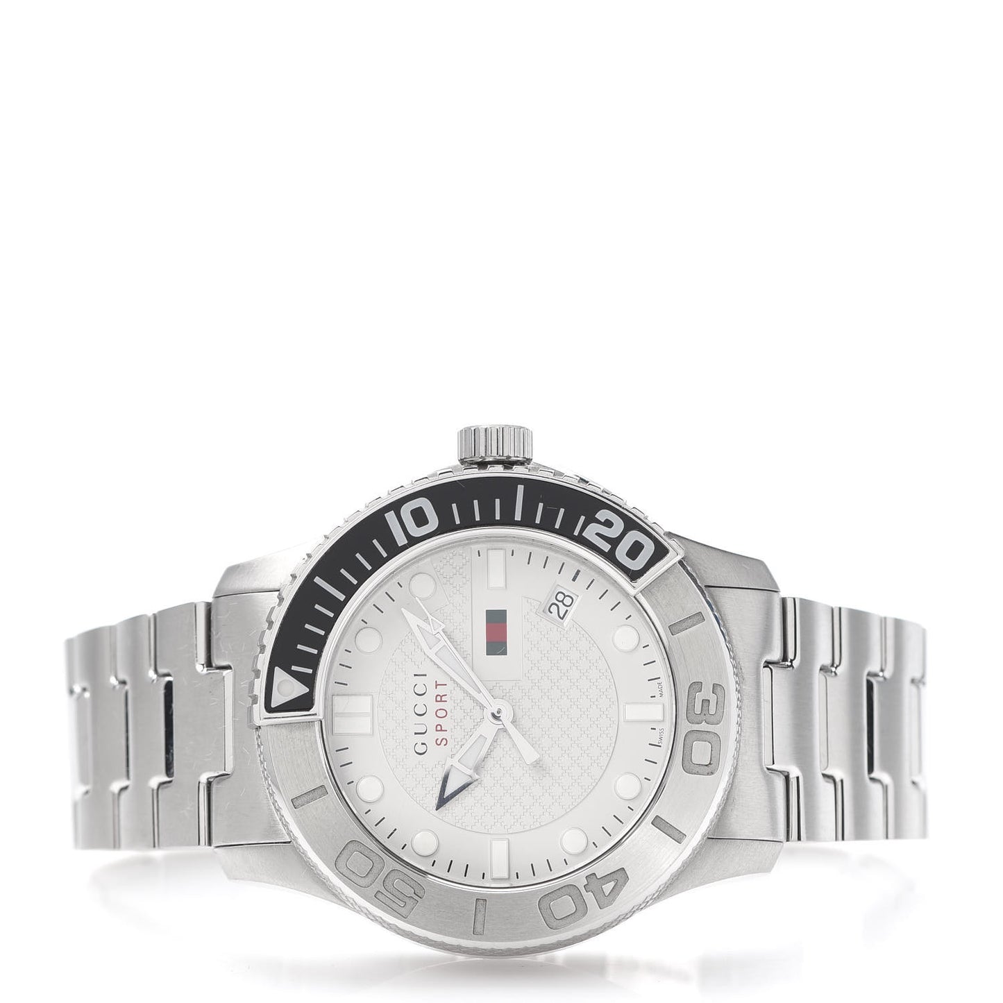 Stainless Steel 44mm G-Timeless Sport Quartz Watch White