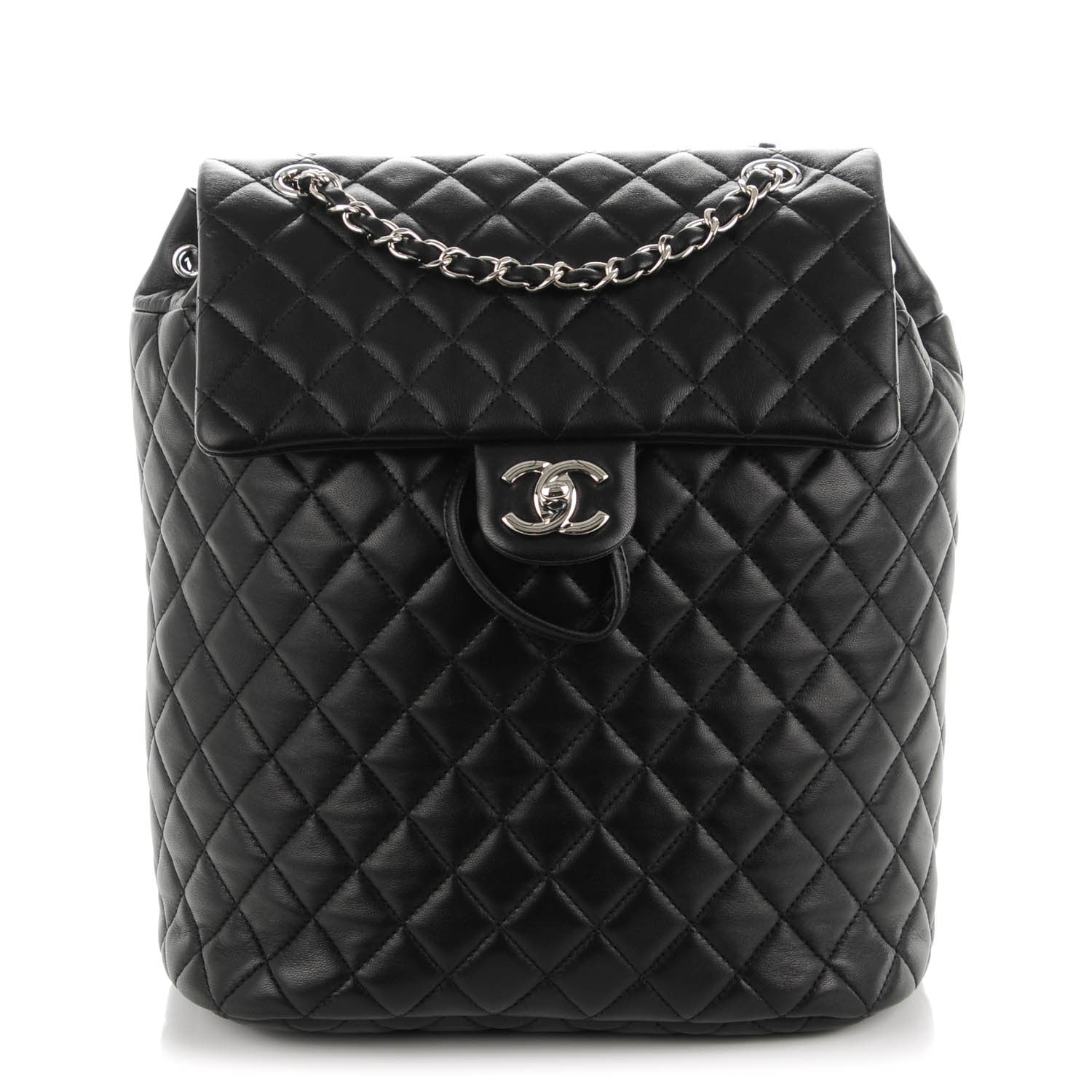 Chanel Lambskin Quilted Large Urban Spirit Backpack Black 1 of 8