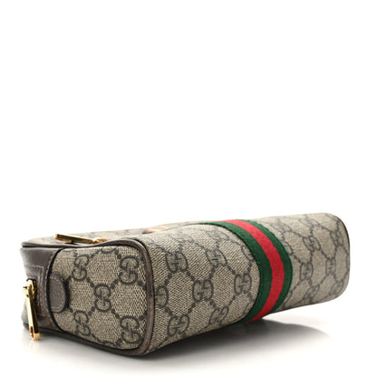 Gucci GG Supreme Monogram Web Small Ophidia Belt Bag 85 34 Dark Brown 4 of 13