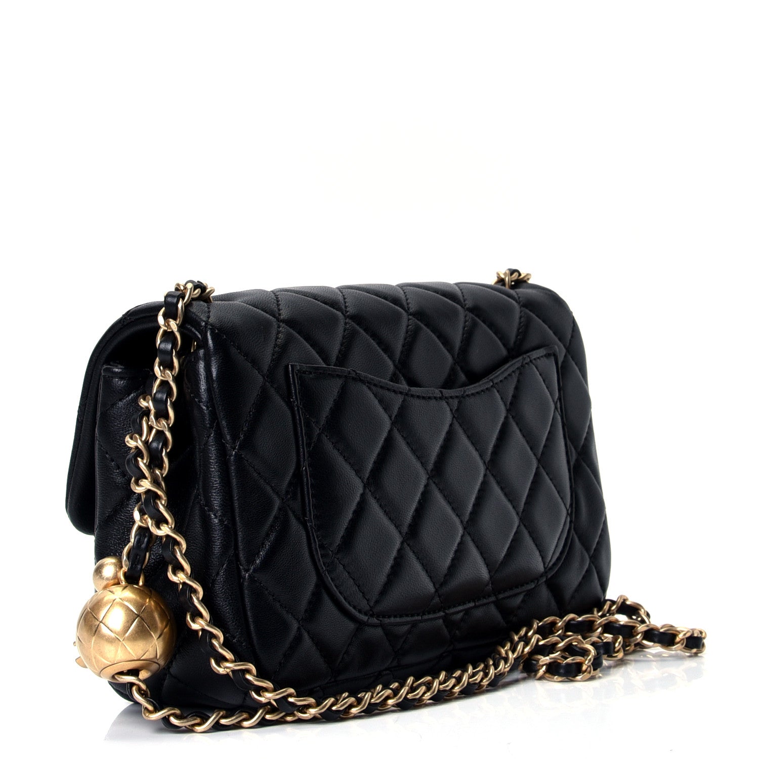 Chanel Lambskin Quilted Mini Rectangular Pearl Crush Flap Black 2 of 4