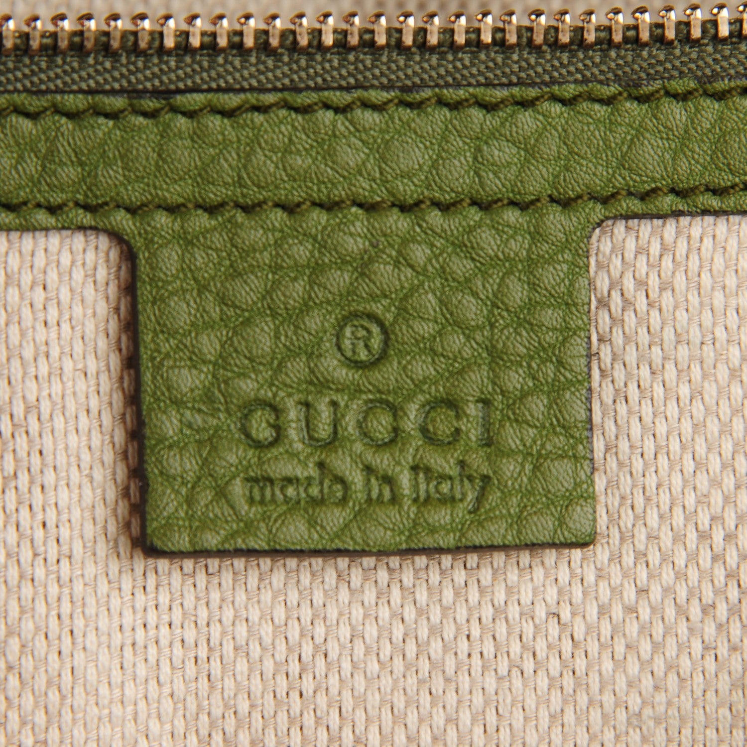 Gucci Pebbled Calfskin Medium Soho Chain Hobo Green 6 of 7