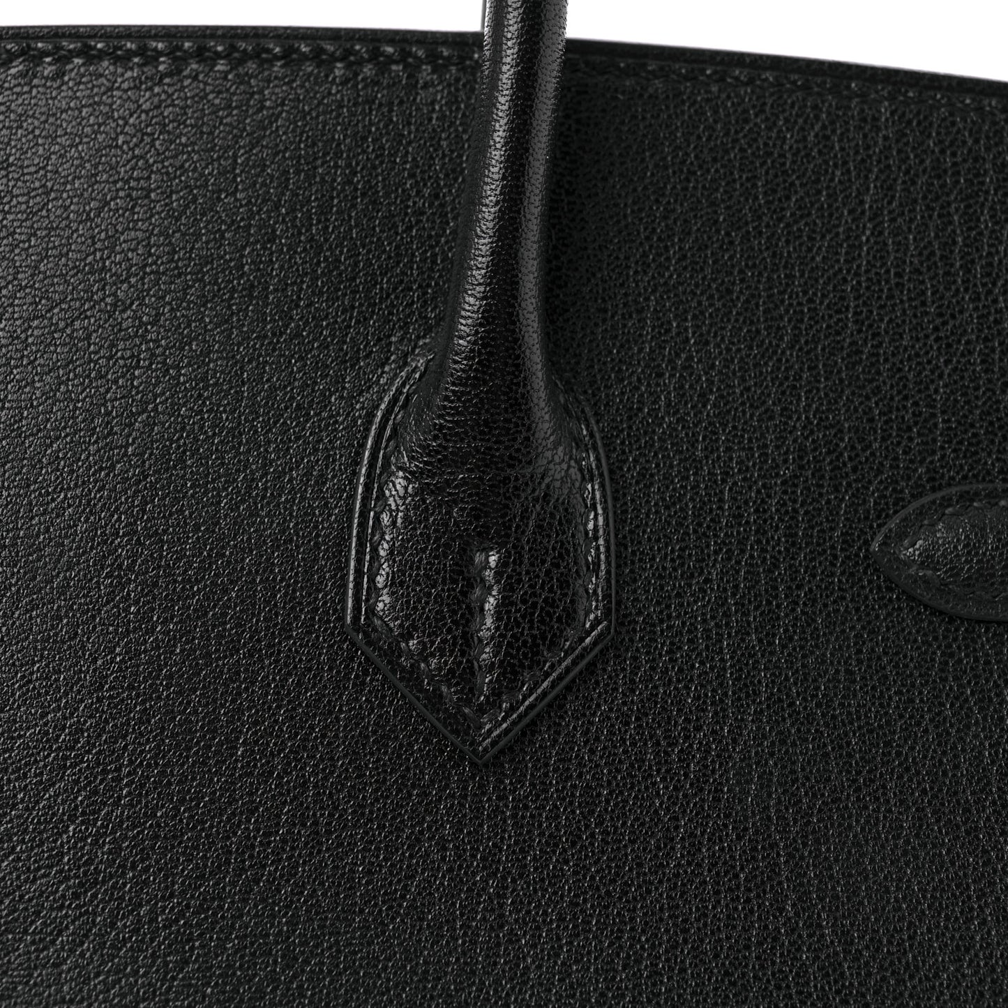 Chevre Chamkila Birkin Sellier 25 Bambou Black