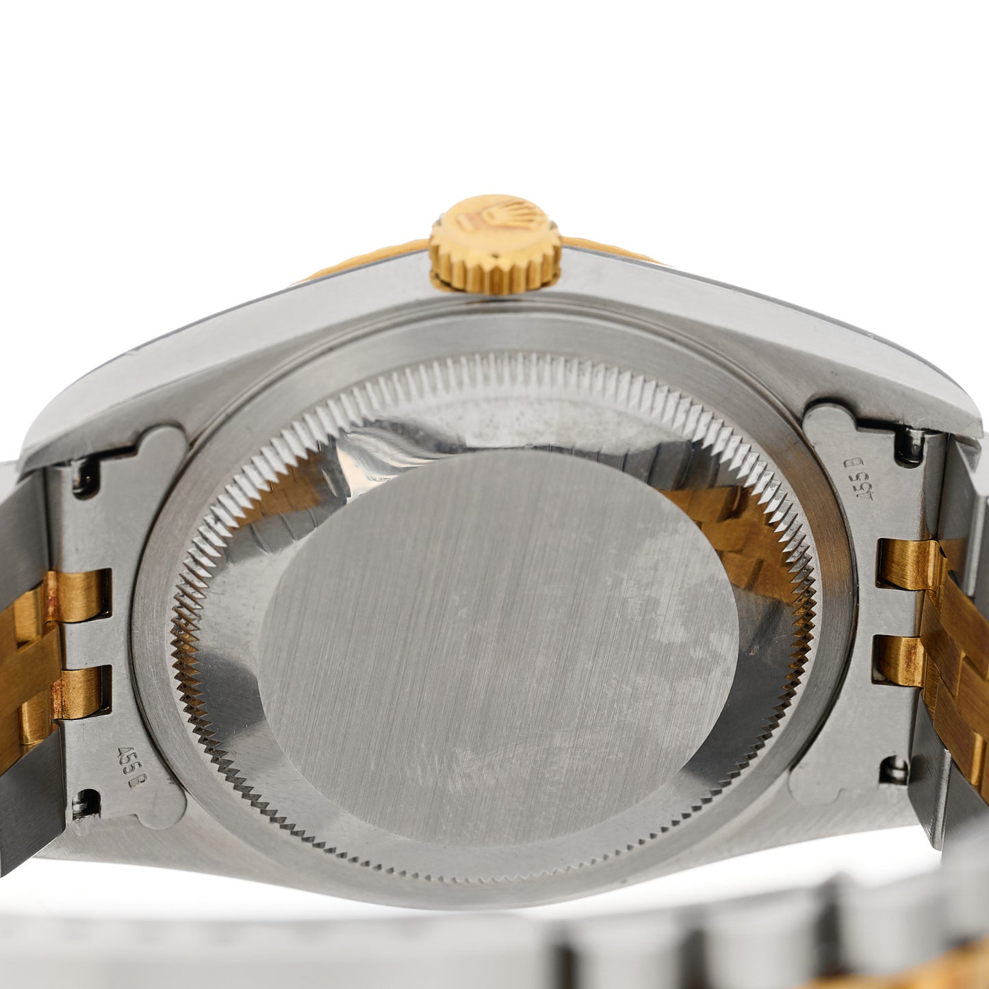 Stainless Steel 18K Yellow Gold Diamond 36mm Oyster Perpetual Datejust Watch Black 16233