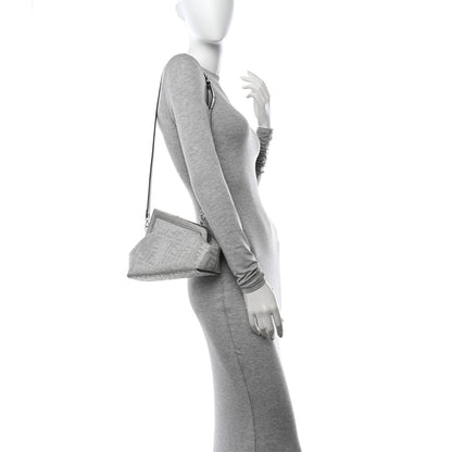 Fendi Crystal Embellished Small First Argento 2 of 11