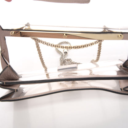 Valentino Garavani PVC Nappa Naked Va Va Voom Shoulder Bag Poudre 5 of 7