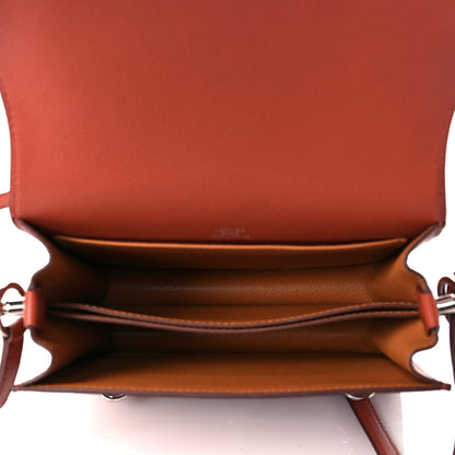 Hermes Evercolor Verso Mini Sac Roulis Brique Caramel 5 of 11