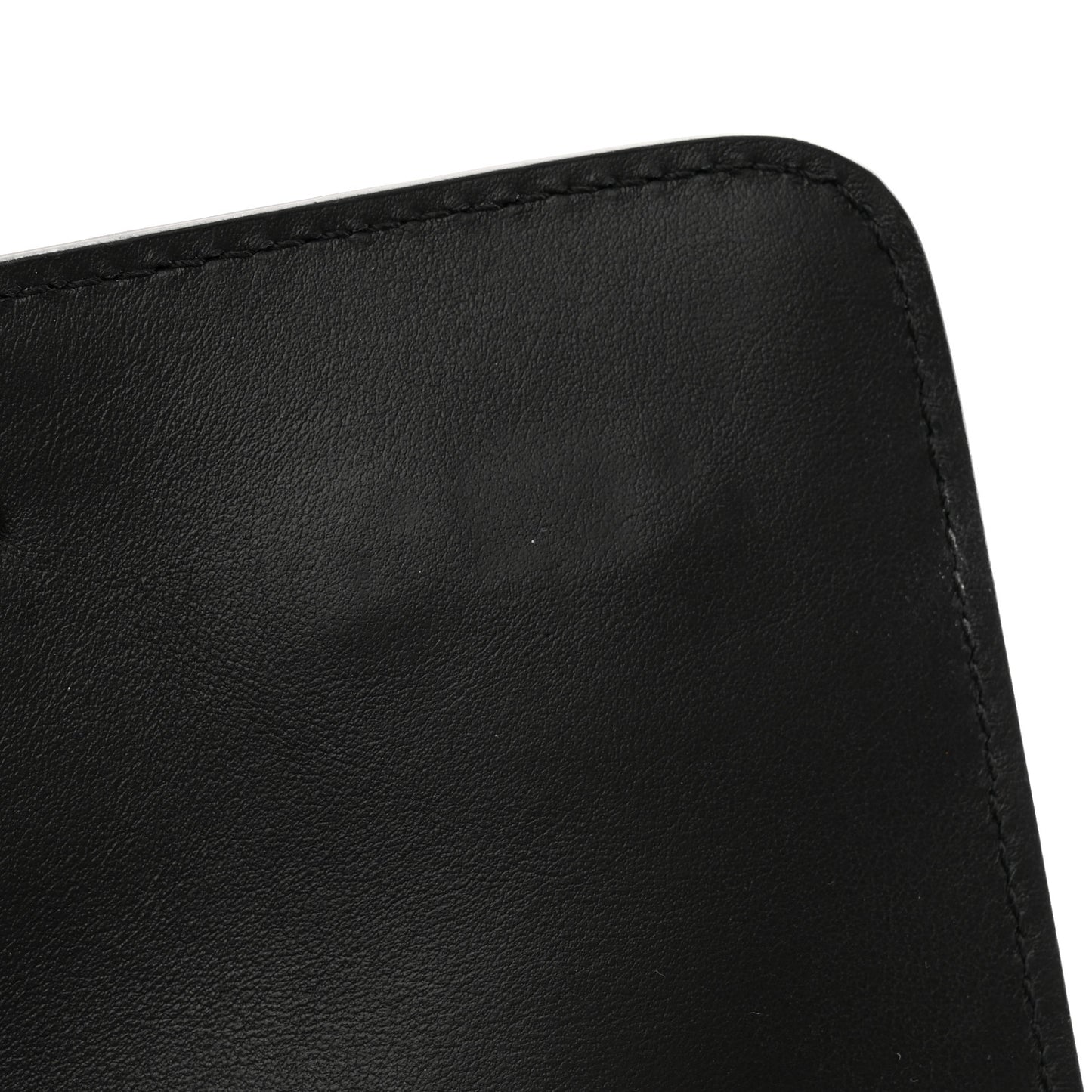Embossed Mini Diag Binder Clip Bag Black