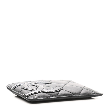 Chanel Calfskin Quilted Cambon Card Holder Black 4 of 7
